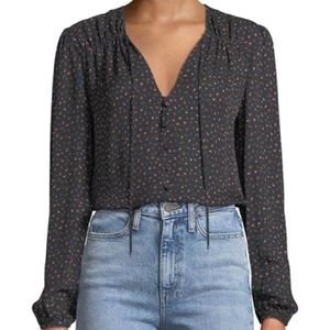Veronica Beard Arbor Floral Silk Blouse